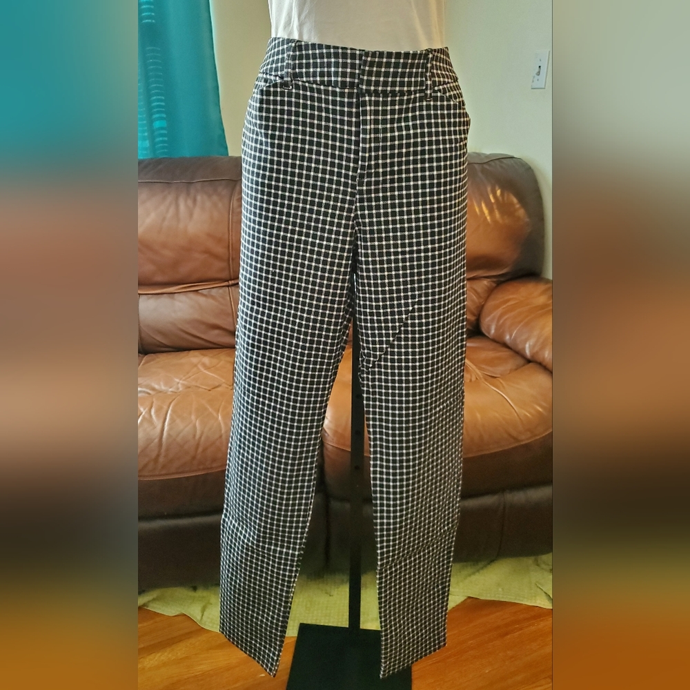 Old Navy Black and White Checkered Pants